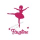 Appliqué thermocollant danseuse ballerine personnalisé en flex pailleté
