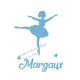 Appliqué thermocollant danse ballerine personnalisé velours