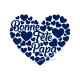 Appliqué thermocollant Bonne Fête Papa en flex pailleté