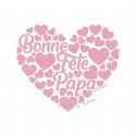 Bonne Fête Papa en flex velours appliqué thermocollant