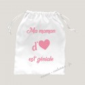 Sac pochon Ma maman d'amour est géniale