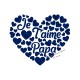Appliqué thermocollant Je T'aime maman en flex pailleté