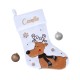 Chaussette botte Noël renard ou renne prénom personnalisé, décoration
