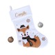 Chaussette botte Noël renard prénom personnalisée, décoration